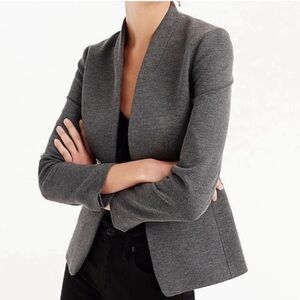 J. Crew | Gray Going-Out Blazer In Stretch Twill Size 4